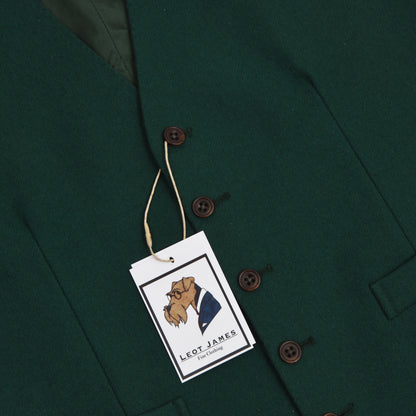 DAKS London Wool Waistcoat Size 50 - Green