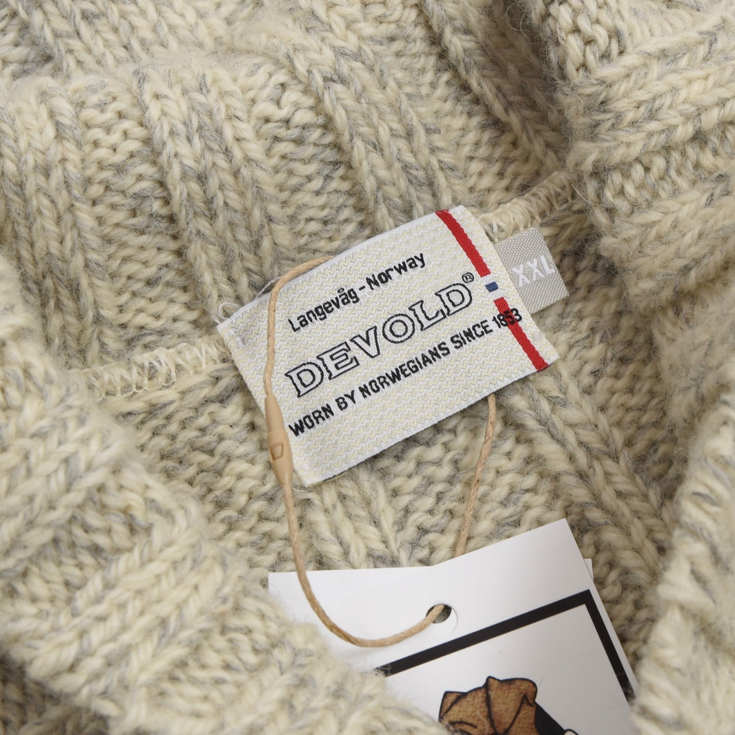 Devold Norway Shawl Collar Sweater Size XXL