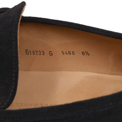 Handmacher Suede Norweger Loafers Size 6.5G - Black