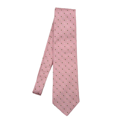 Gössl Krawatte Seide - Pink Punktmuster