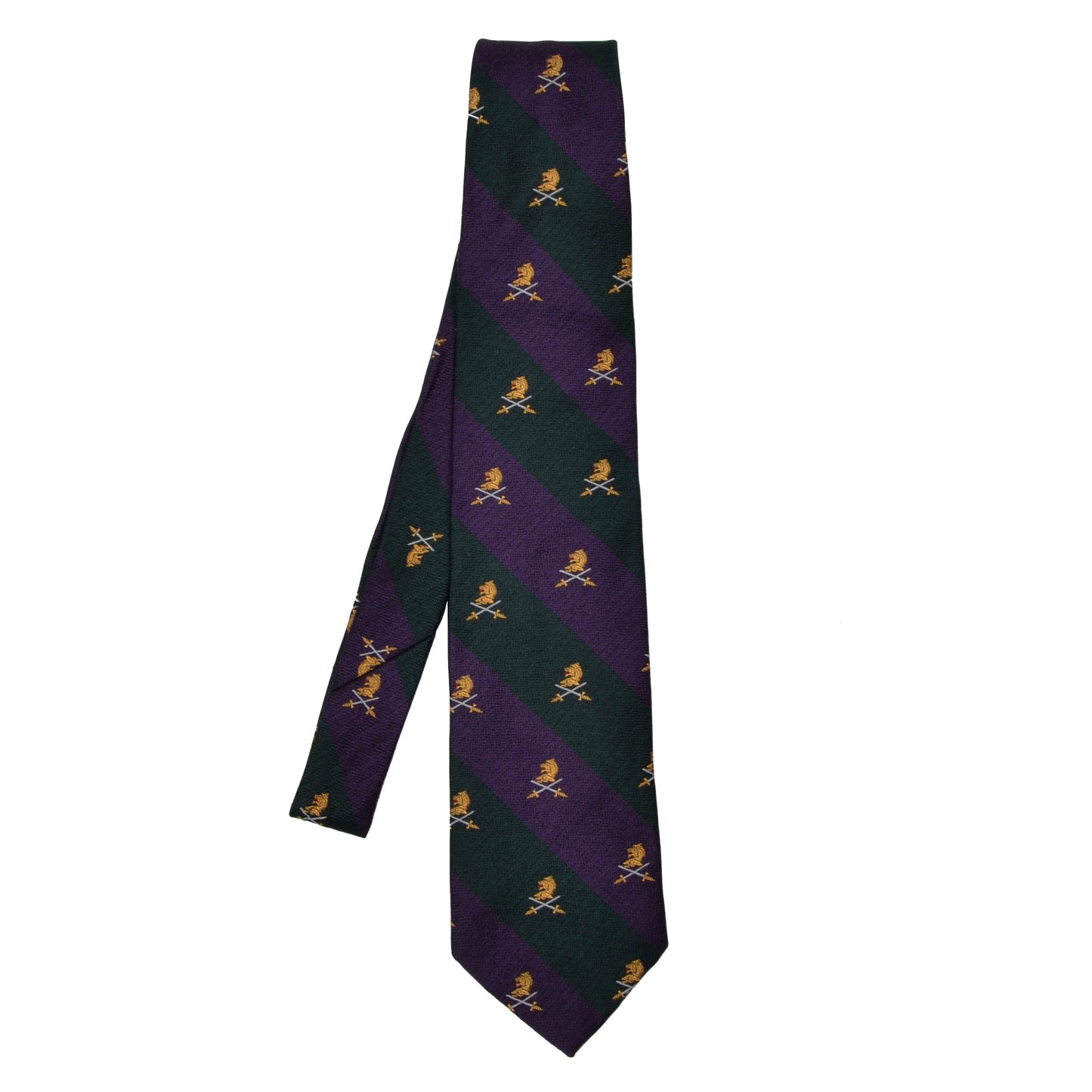 Polo Ralph Lauren Striped Silk Tie - Purple & Green