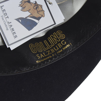 Collins Wien Fedora Hat Size 57 - Navy Blue