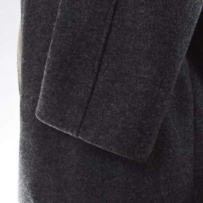 Huber & Lamprecht Wool Balmacaan Overcoat Size 48  - Grey