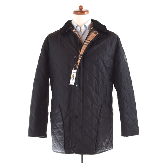 Burberry London Quilted Jacket Size 56 - Navy Blue