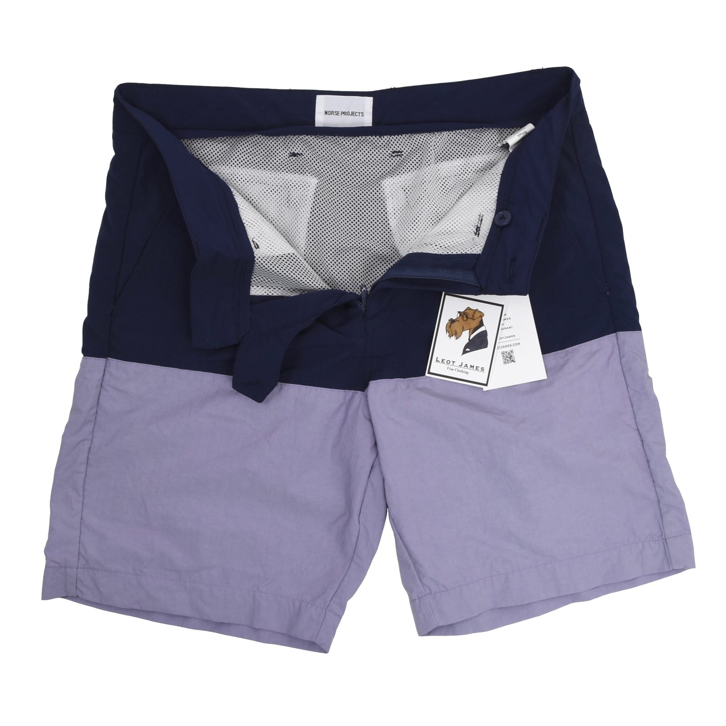 Norse Projects Swim Shorts/Trunks Size Small - Navy Blue/Lavender