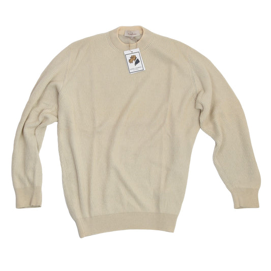 Ermenegildo Zegna Cashmere/Silk Sweater Size 52 - Cream