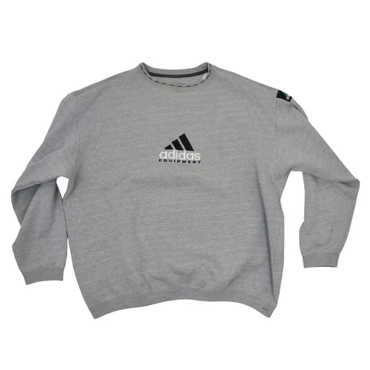 Vintage Adidas Equipment Sweatshirt Size D10 - Grey