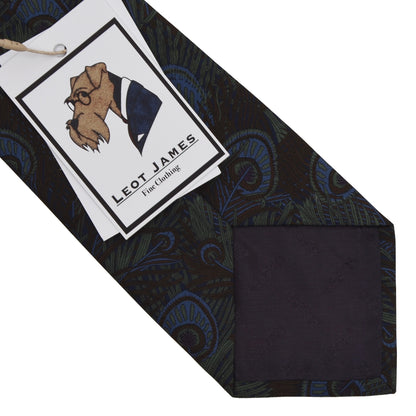 Liberty of London Ancient Madder Silk Tie - Peacock Feather Print