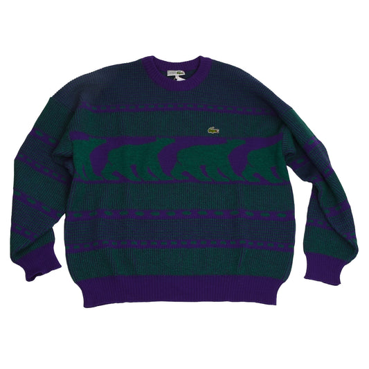 Vintage Lacoste Wool Blend Sweater Size 7 - Polar Bears