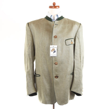 Trachten Schlößl Linen Janker/Jacket Size 52 - Light Green