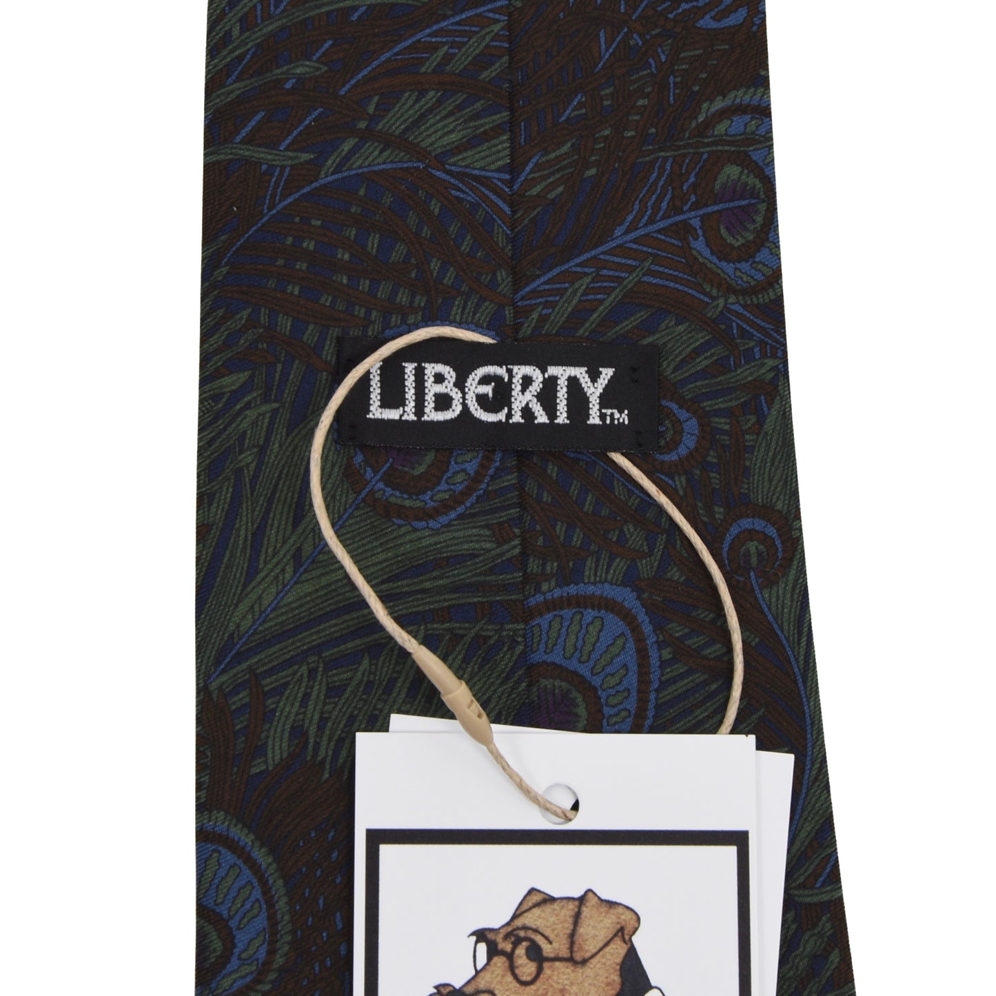 Liberty of London Ancient Madder Silk Tie - Peacock Feather Print