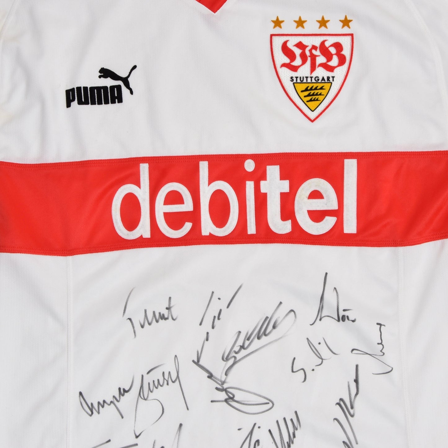 Stuttgart 2003-04 signiertes Puma Trikot Größe M