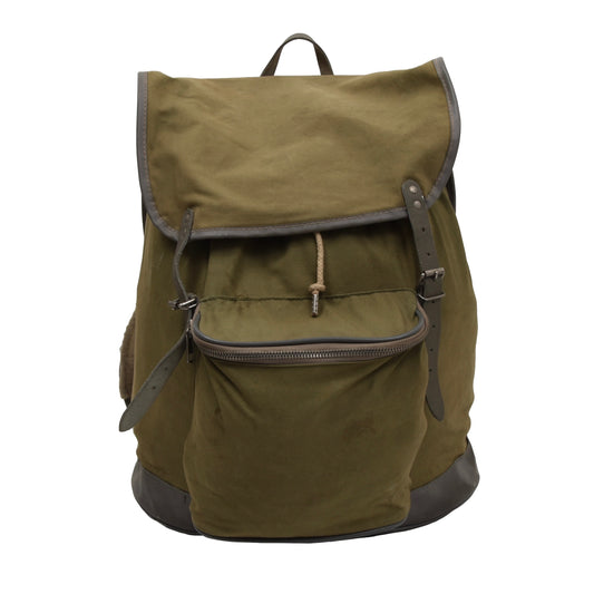 Vintage Kamarg Canvas Rucksack - Olivgrün