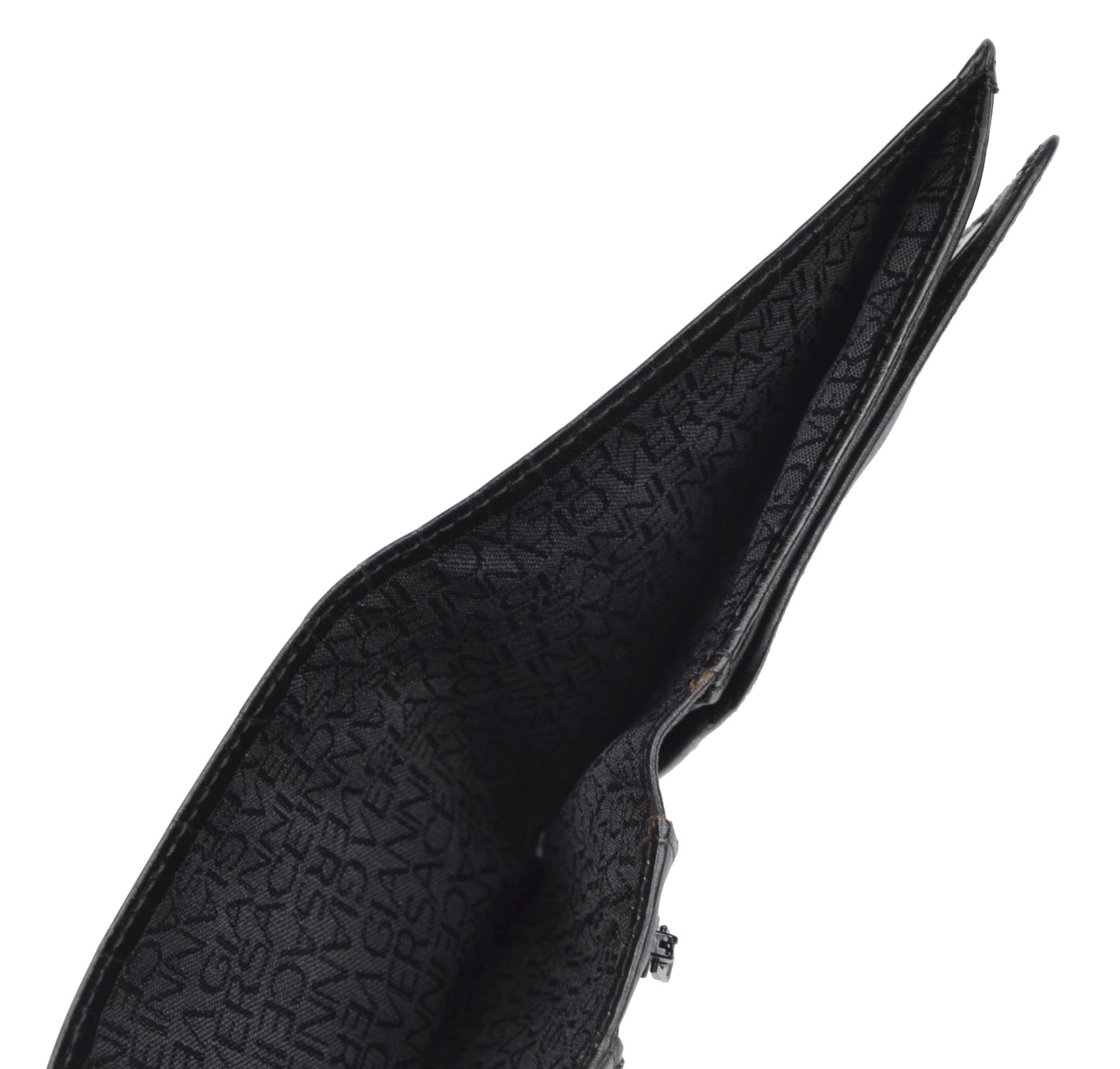 Vintage '90s Gianni Versace Leather Wallet - Black
