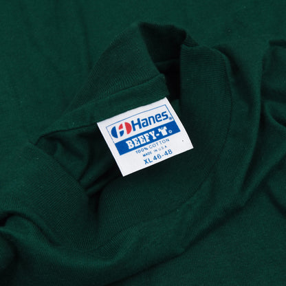 Vintage Hanes Beefy T USA Made Long Sleeved Shirt Size XL - Green
