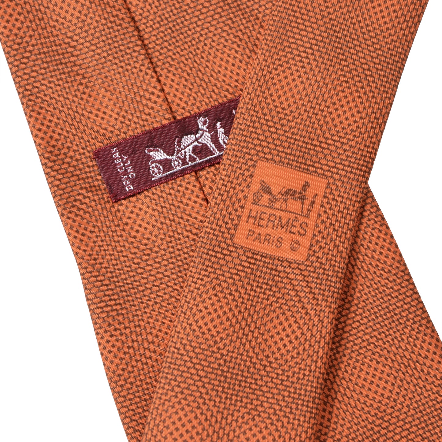 Hermès Paris Krawatte 5222 IA - Orange