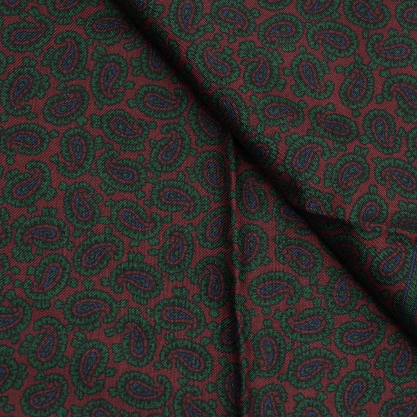 Anonymous Silk Dress Scarf - Burgundy Paisley