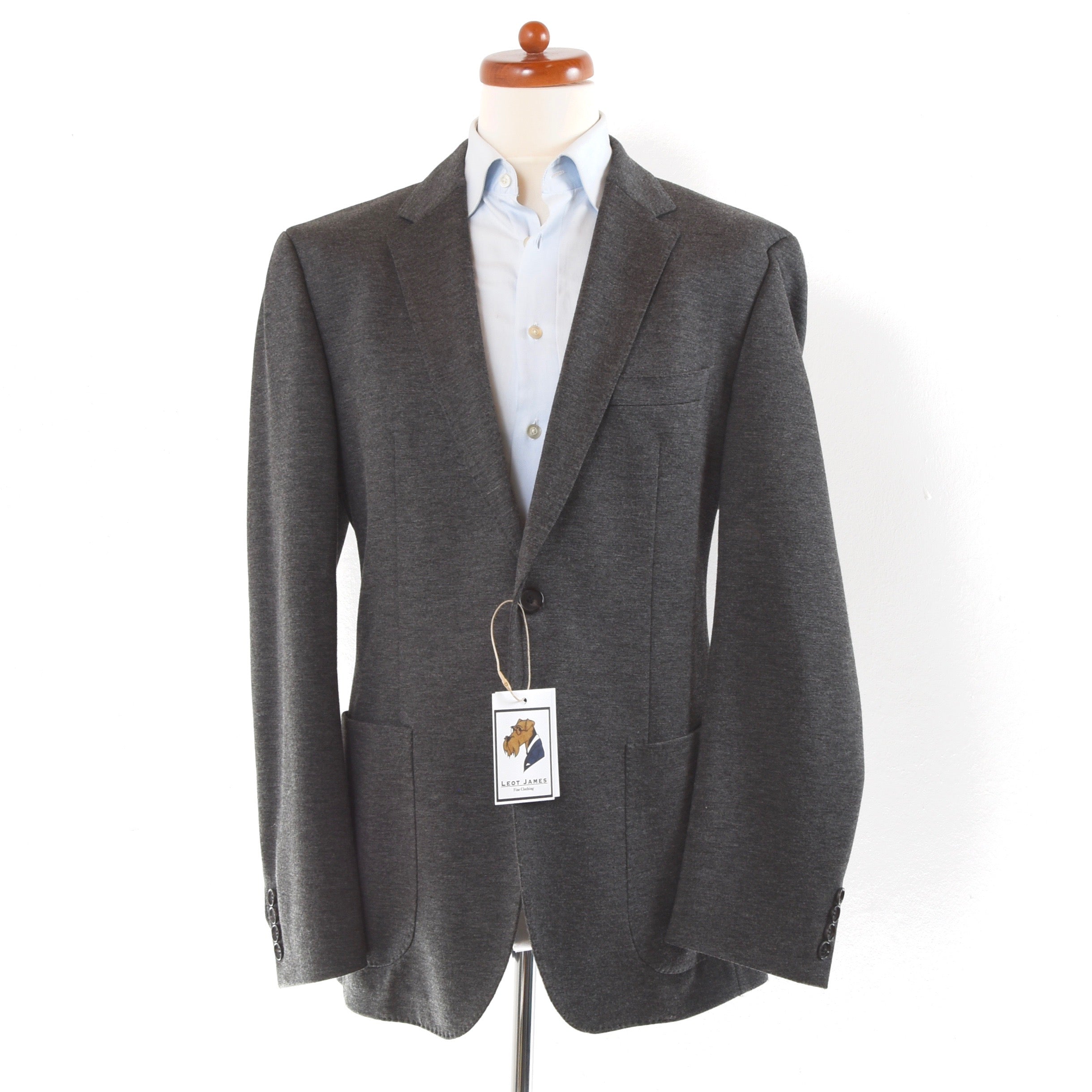 Hugo Boss Stretch Jersey Jacket Size 52 Grey Leot James