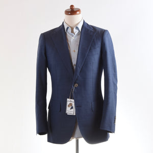 SuitSupply Lazio Wollanzug Größe 46 Slim - Mittelblau