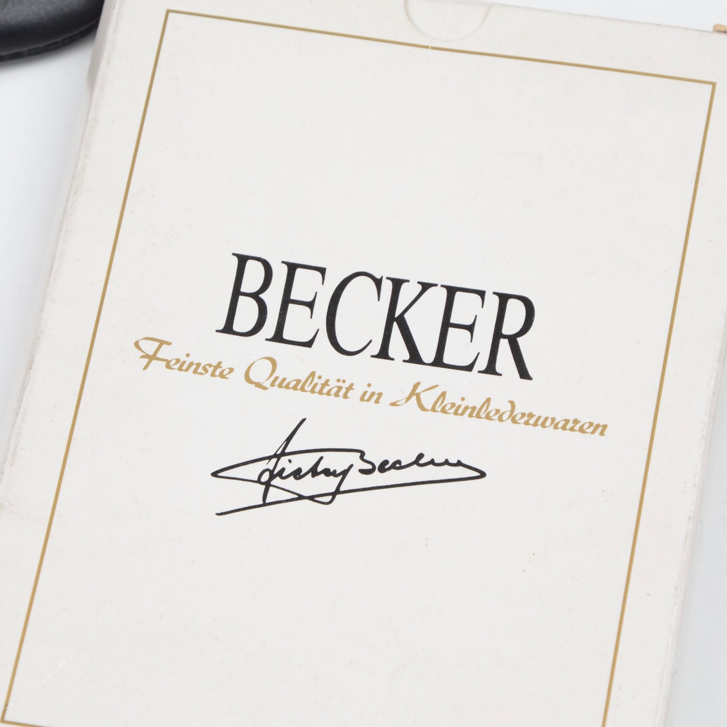 Becker Handmade Leather Keychain Wallet - Black