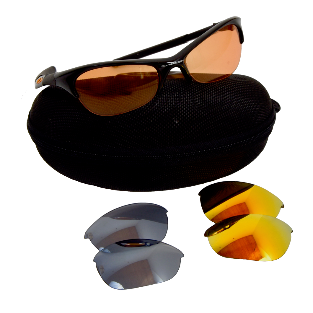Oakley Half-Jacket-Sonnenbrille + Ersatzgläser x2