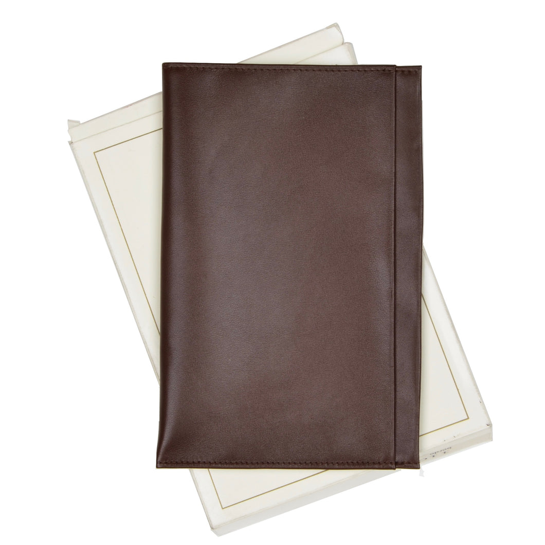 Becker Handmade Leather Passport Case/Portemonnaie - Braun
