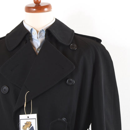 Vintage Burberrys zweireihiger Trenchcoat Größe 44 - schwarz