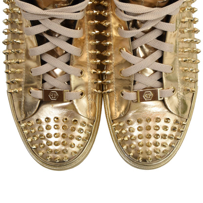 Philipp Plein Hightop Sneakers Größe 43 - Gold