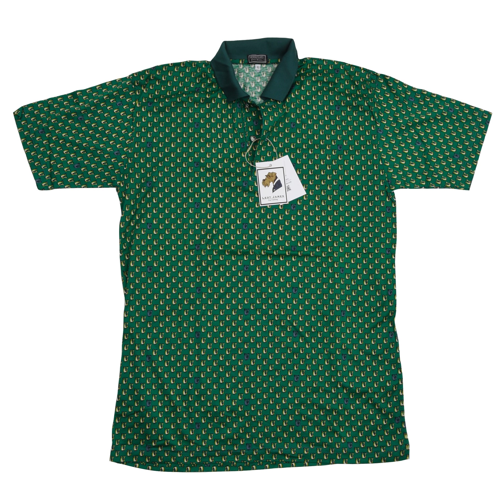 Vintage Versus Gianni Versace Polo Shirt Size L Green