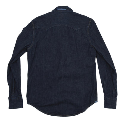 Levi's Classic Denim Snap Shirt Size S Slim Fit - Blue