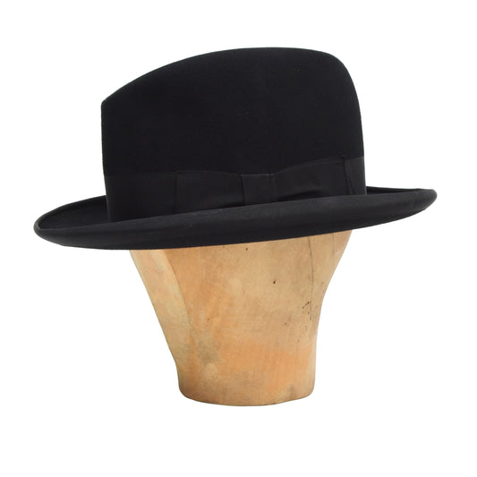 P&C Habig Wien Homburg Fur Felt Hat Size 58 - Black