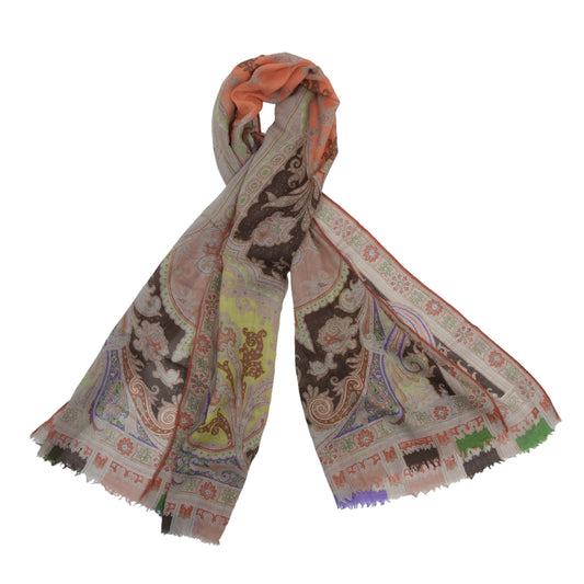 Etro Milano Wool Scarf 162cm - Paisley