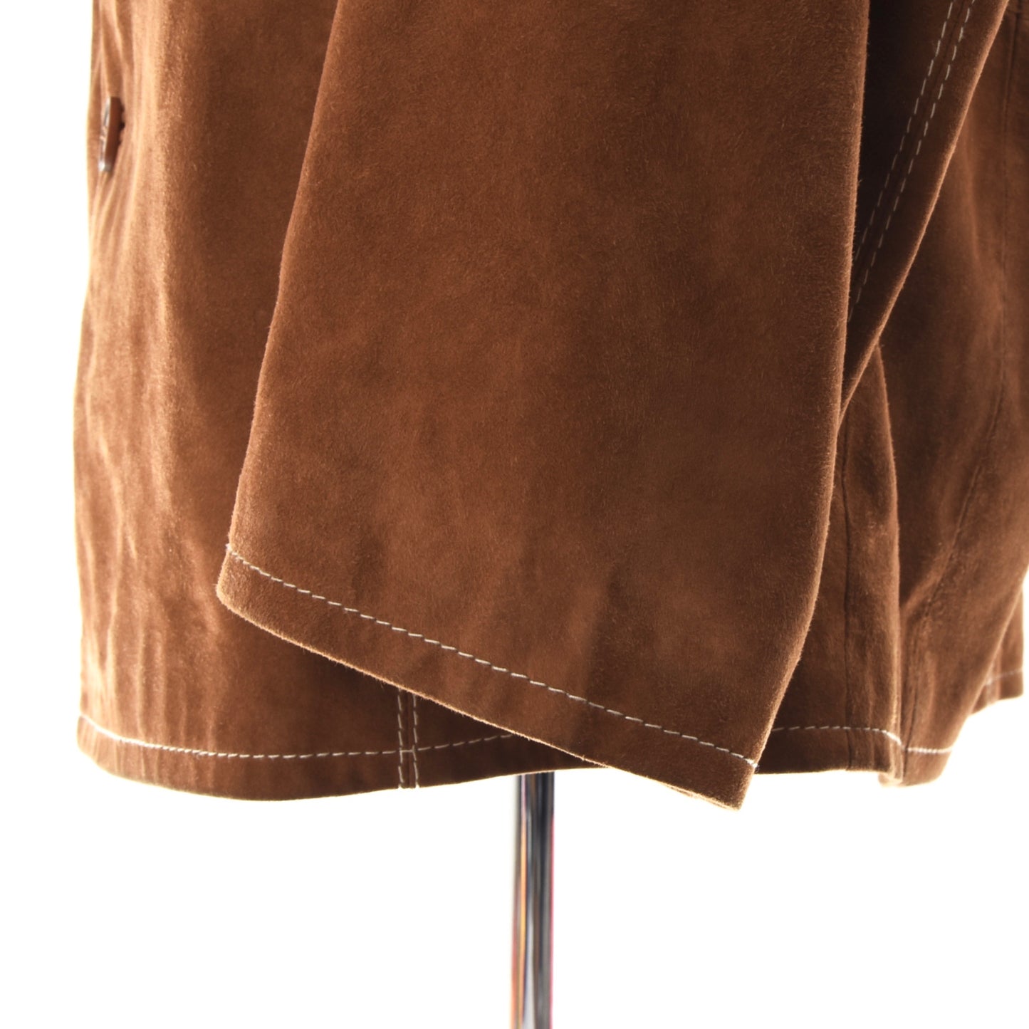 TCM Goat Suede Leather Jacket Size 48-50/M - Tobacco Brown