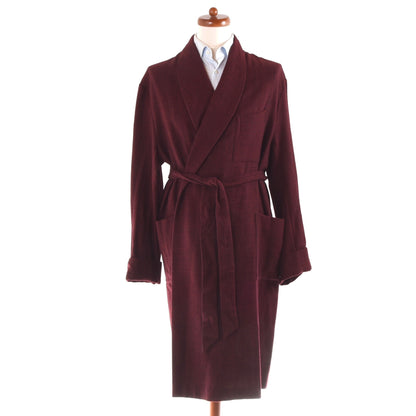 Classic Vintage Shawl Collar Wool Robe Size 48 - Glenplaid