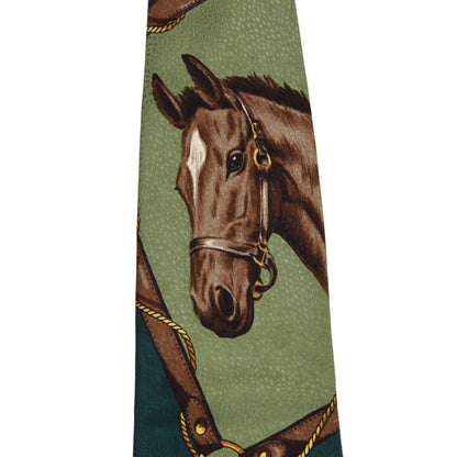Krottmayer Graz Equestrian Themed Silk Tie