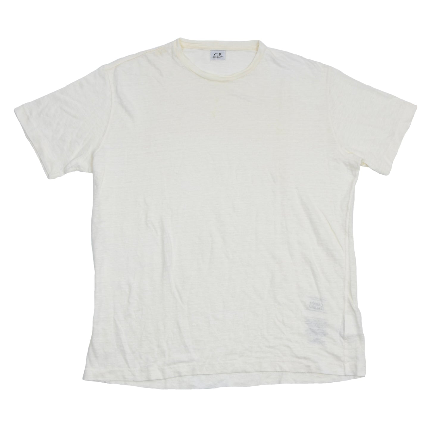 C.P. Company 100% Hemp T-Shirt SS 2007 Size XXXL - Ecru