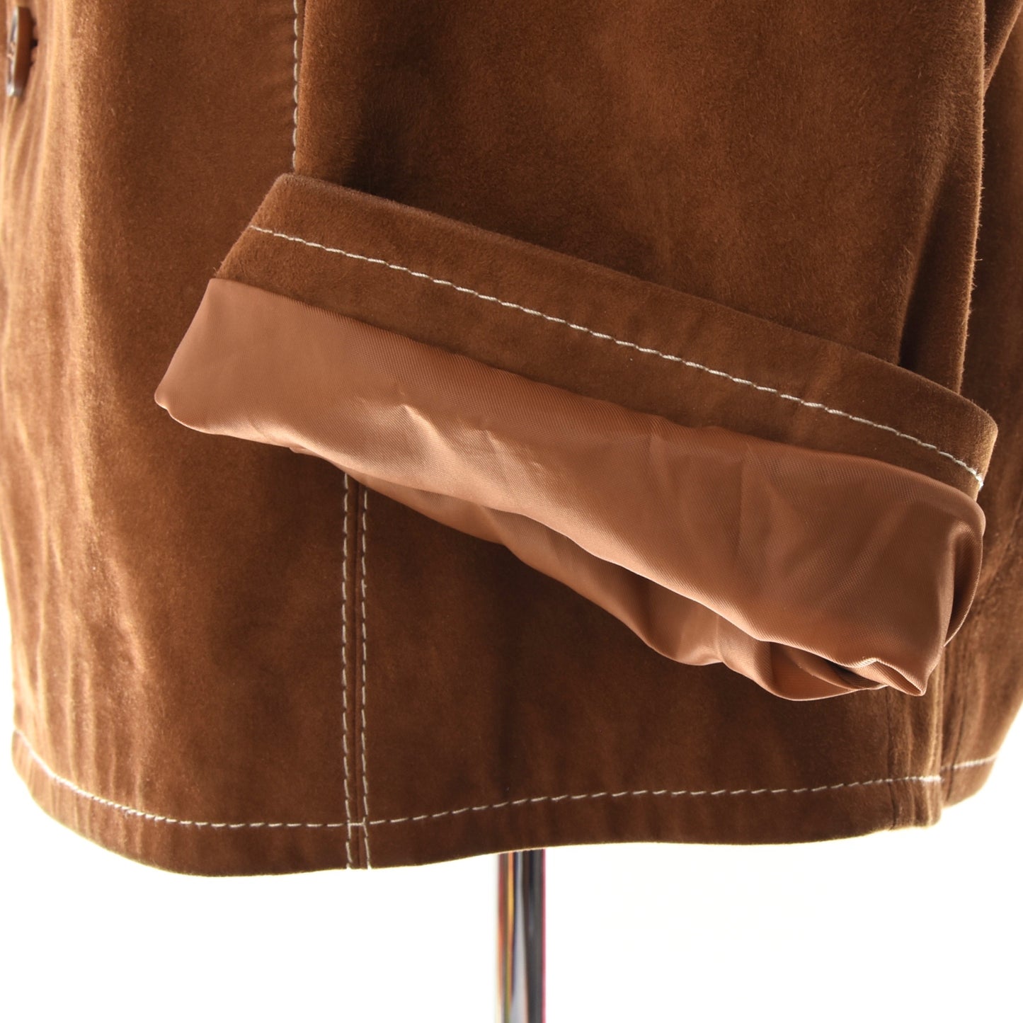 TCM Goat Suede Leather Jacket Size 48-50/M - Tobacco Brown