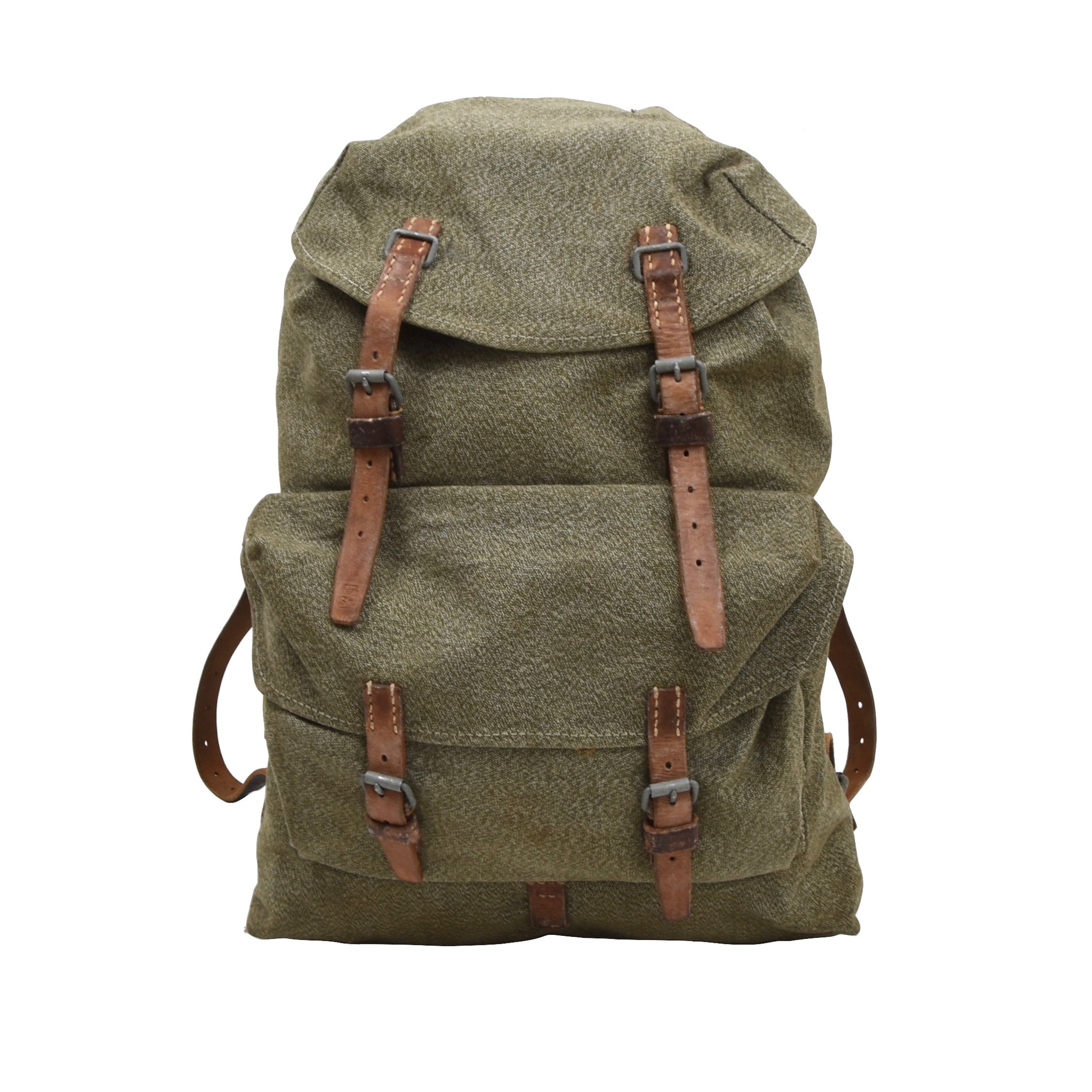 1955 Swiss Military Rucksack Salt & Pepper Leot James