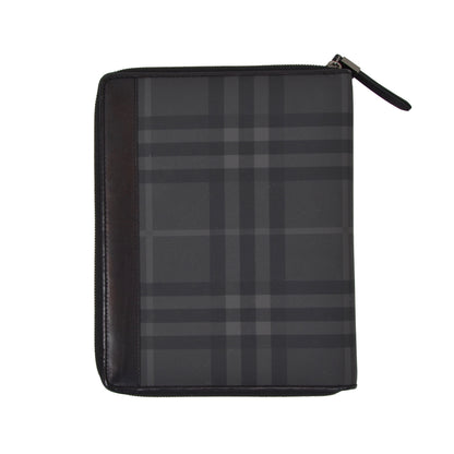 Burberry iPad-Hülle/Folio aus beschichtetem Segeltuch und Leder – Grau Novacheck