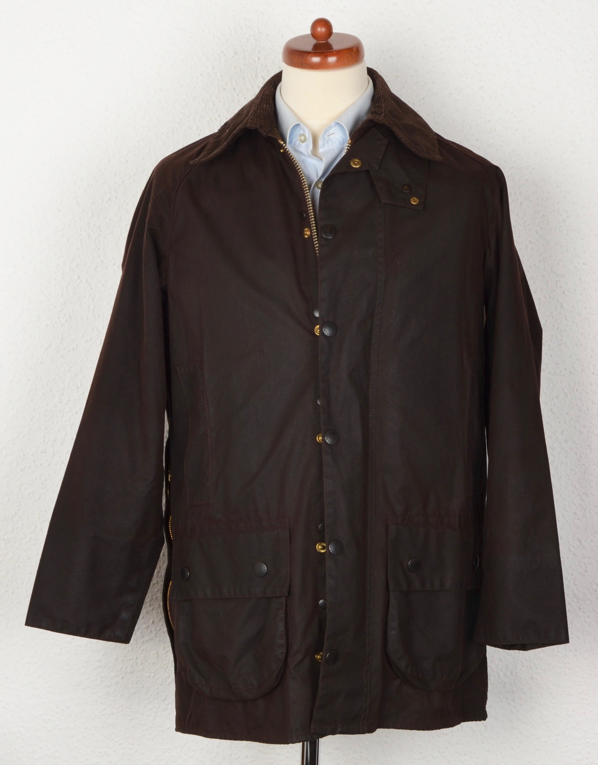 Barbour Beaufort Waxed Jacket Size C38/97cm - Brown – Leot James
