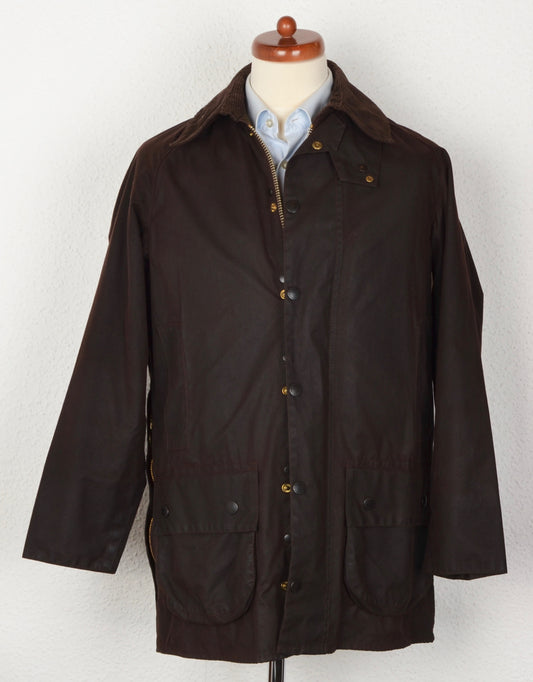 Barbour Beaufort Waxed Jacket Size C38/97cm - Brown