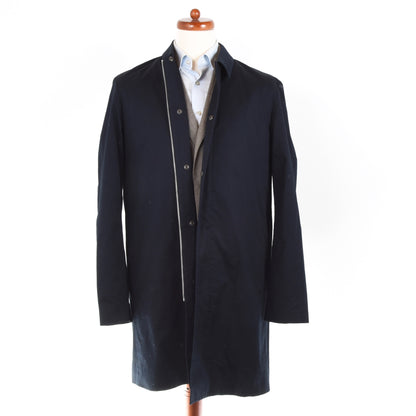 COS Cotton Mac/Trenchcoat Größe 50 - Marineblau