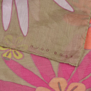 Hugo Boss Cotton Scarf  - Flower Print