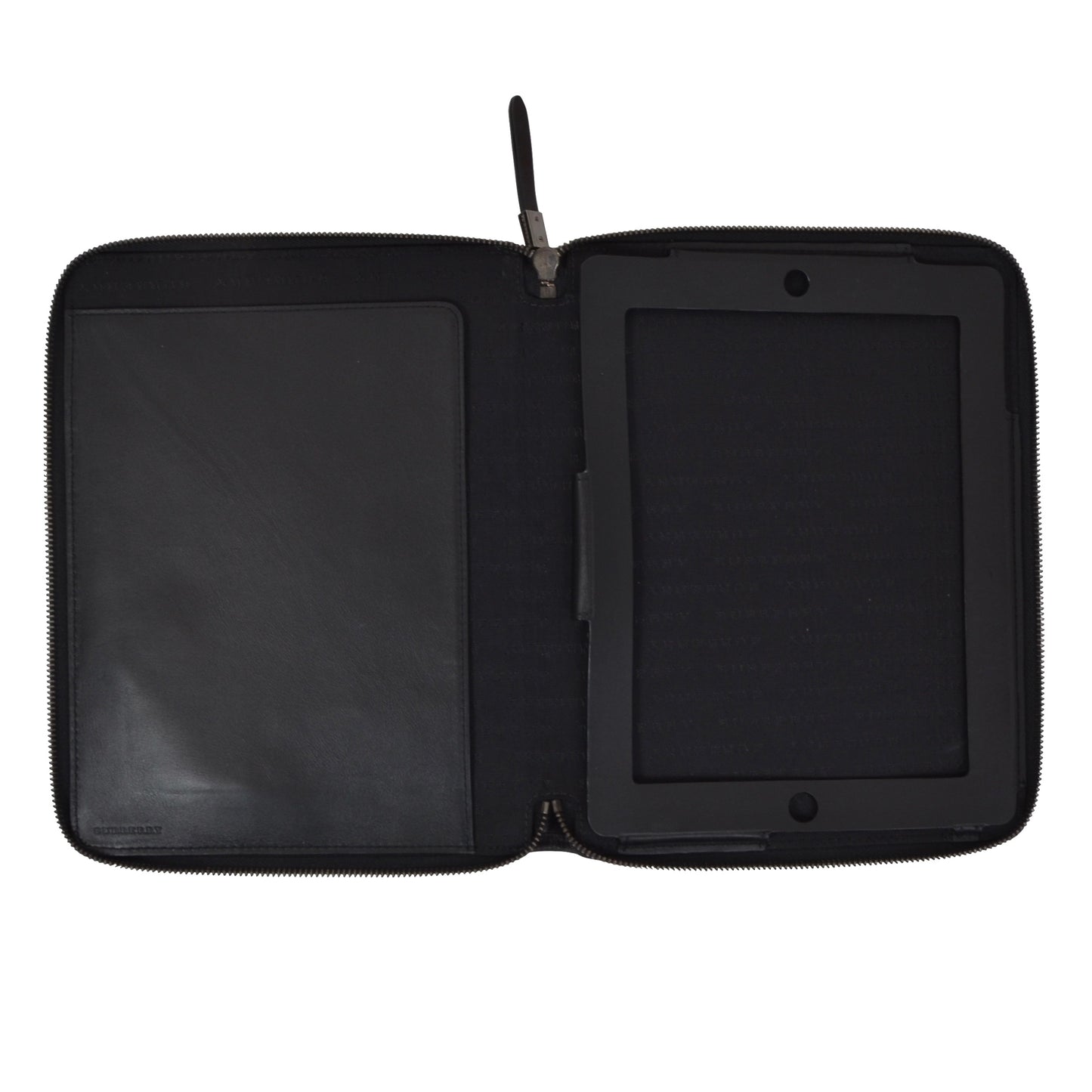 Burberry Coated Canvas & Leather iPad Case/Folio - Grey Novacheck