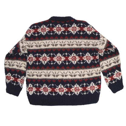 Thick Wool Fair Isle Sweater Size M
