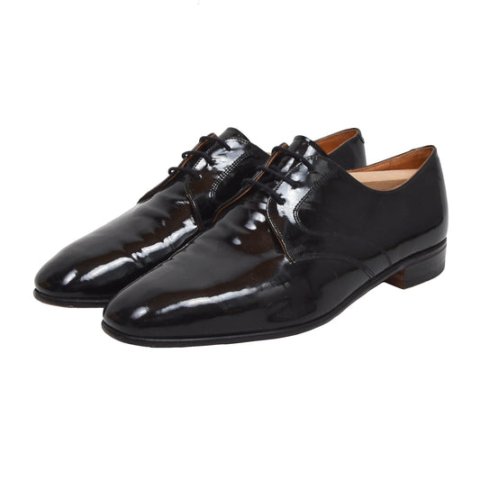 Burberrys Patent Leather Tuxedo Shoes Size 10 - Black