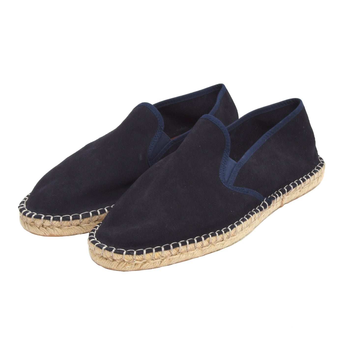 Walbusch Wildleder Espadrilles/Loafer Größe 44 - Marineblau