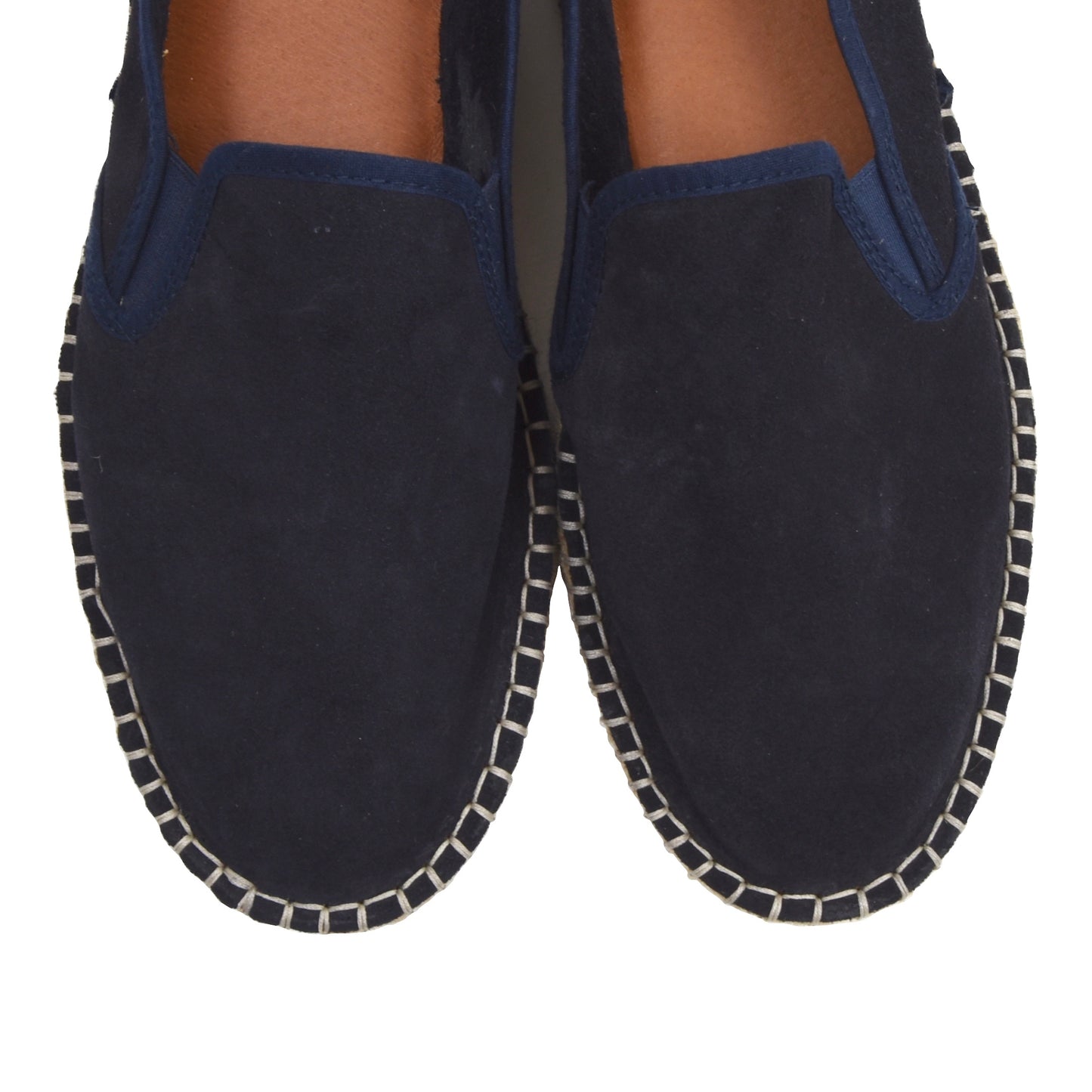 Walbusch Suede Espadrilles/Loafers Size 44 - Navy Blue