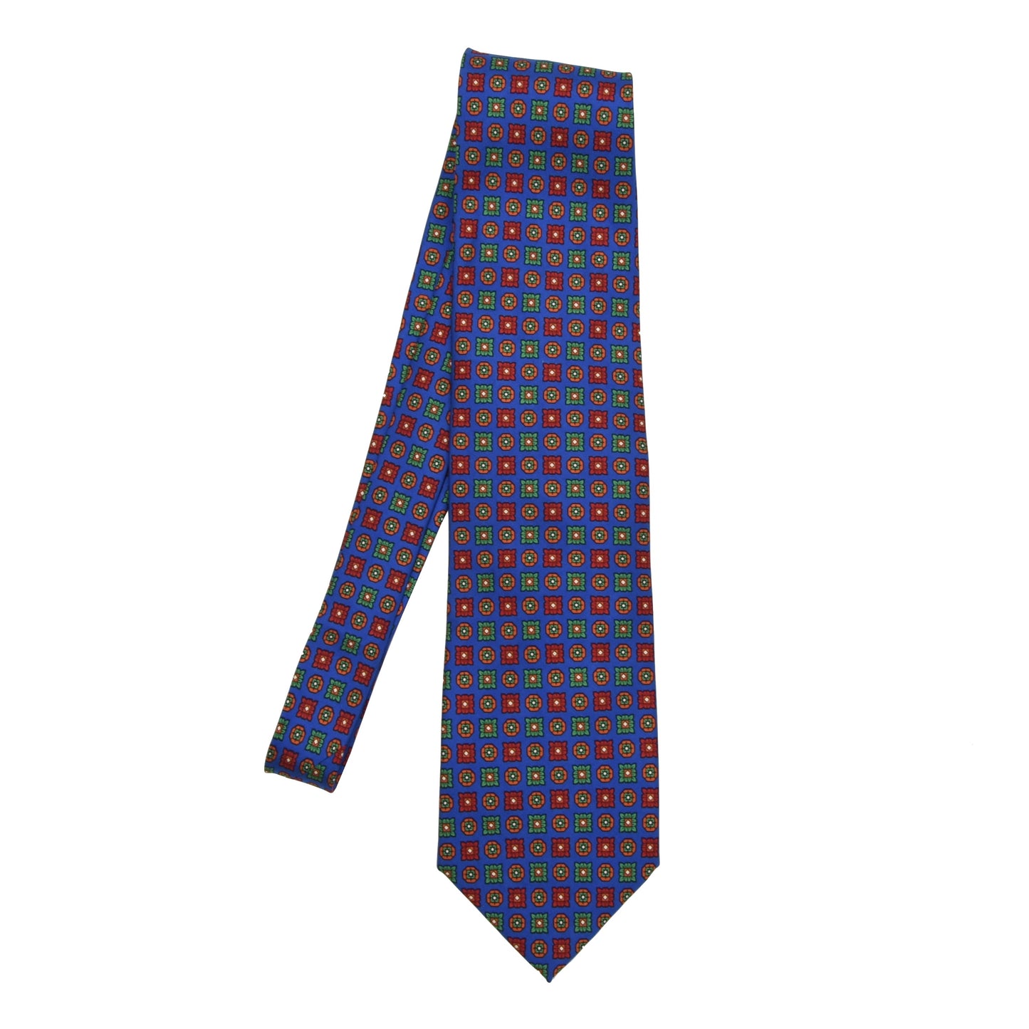 Andrew's Ties Neat Silk Tie - Royal Blue