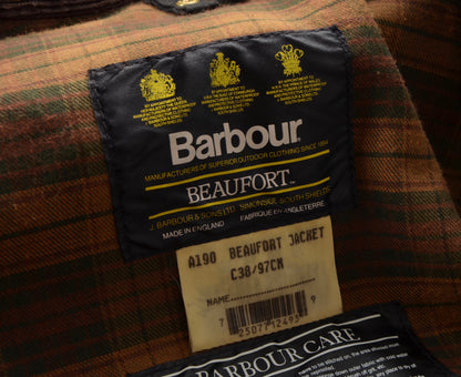 Barbour Beaufort Jacke gewachst Größe C38/97cm - Braun